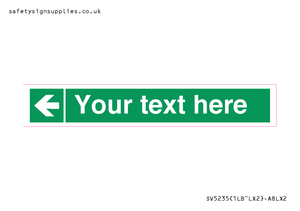 Custom Arrow Left Sign